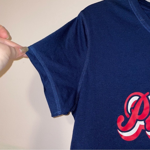 NFL Team Apparel Patriots Navy Blue T-Shirt Size Large - Picture 3 of 4